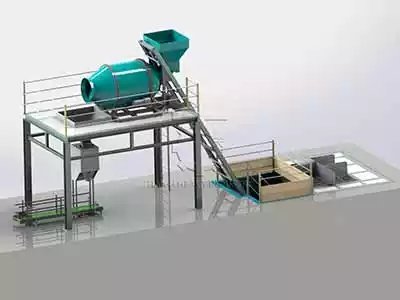 Bulk blending fertilizer mixer