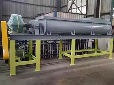 Double shafts mixer