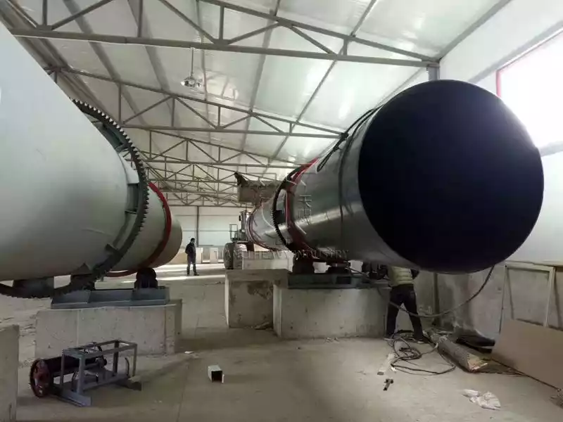 Fertilizer rotary dryer